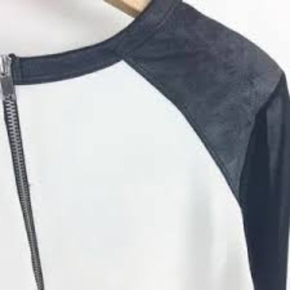 Zara Sheer Cheetah Pullover Aqua Top EUC L - Picture 8 of 9